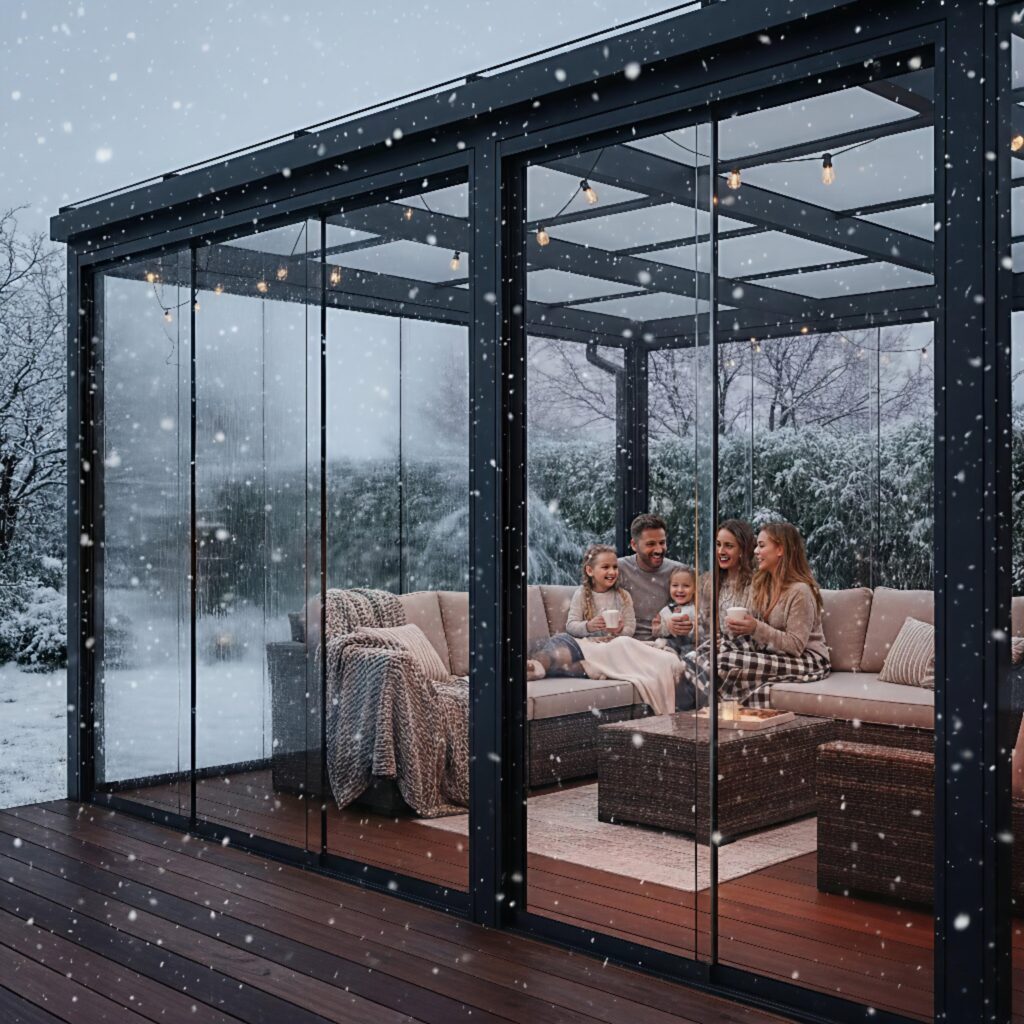 Witnergarten bei Schneefall