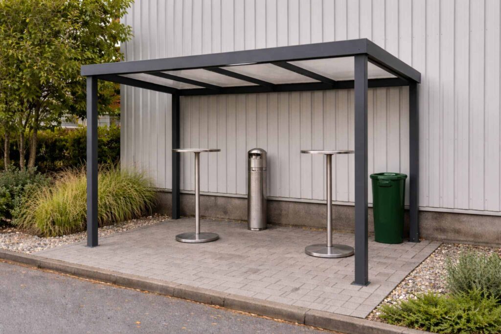 Raucherunterstand für Unternehmen