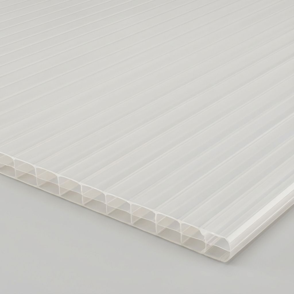 Milchige Polycarbonat Stegplatten für Terrassenüberdachung