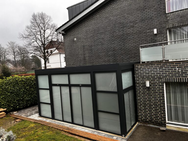 Wintergarten mit Satiniertem Glas