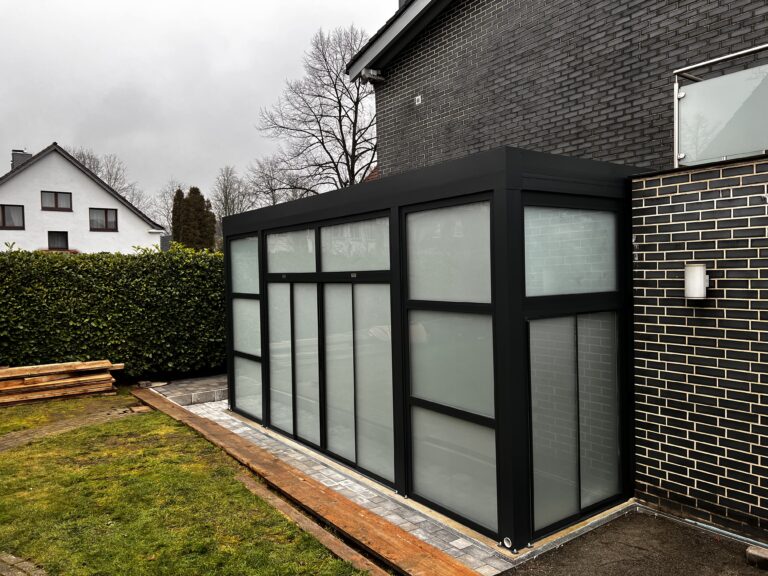 Wintergarten mit Satiniertem Glas