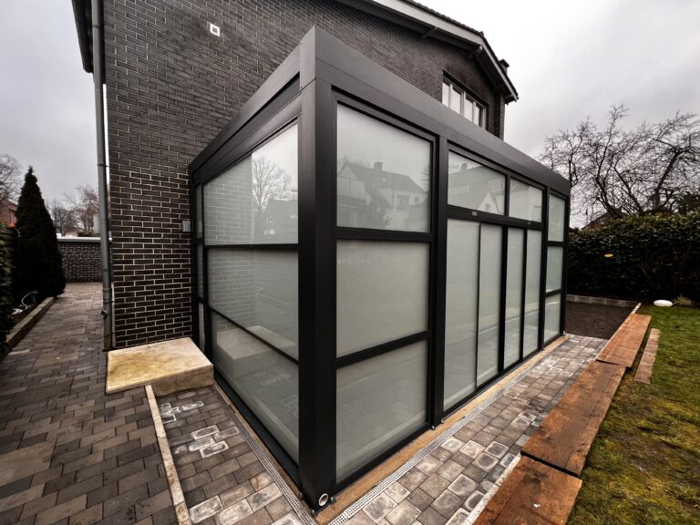 Wintergarten mit Satiniertem Glas